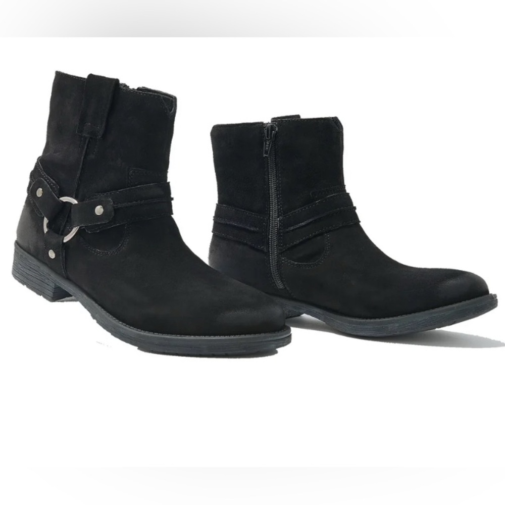 🏍️Brand New Black Motorcycle Ankle Boots by Earth NEW w/o tags